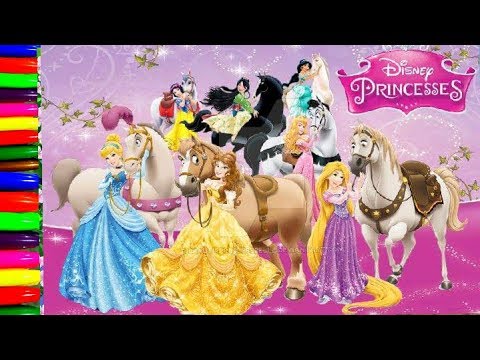 disney princess riding horse