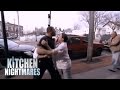 Owner Goes Absolutely Crazy at Debt Collector - Kitchen Nightmares