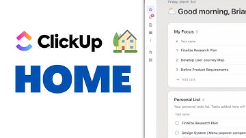 The new ClickUp Home: What