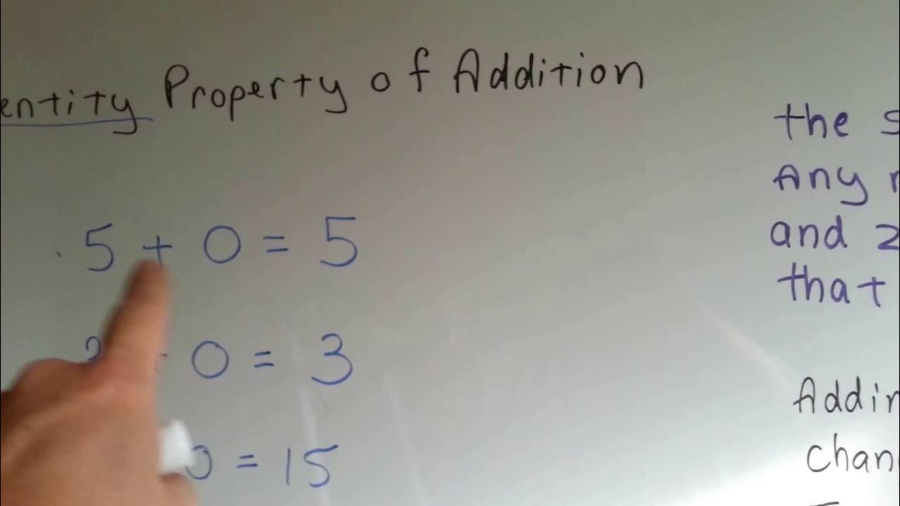 Grade 3 Math #1.1d, Identity Property of Addition - YouTube