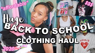 HUGE Back to School Try-on Clothing Haul 2020!