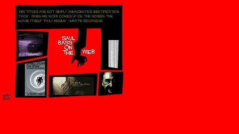 Saul Bass flash website in 1998