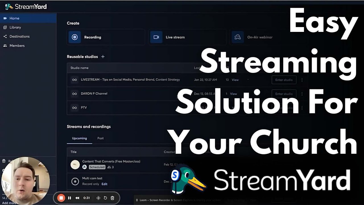Streamyard Call Setting Up StreamYard for Your Church Livestream (2025) | Easy Tutorial ...