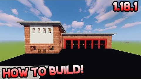 How To Build A Fire Station In Minecraft! 1.18.1