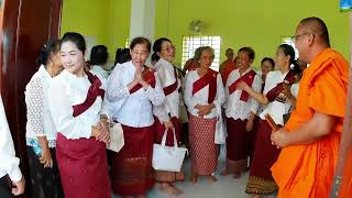 ពិធីកាត់ខ្សែបូ សាលាពុទ្ធិក នៅវត្តស្វាយព្រៃ ខេត្តកំពង់ចាម Wat Svay Prey, Kampong Cham Province Ep30