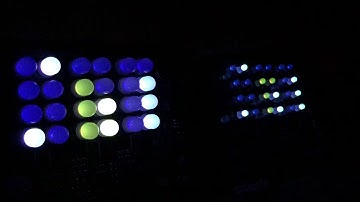 RGB Binary clocks in the dark