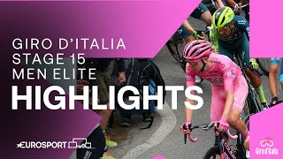 Riders Battle Epic Queen Stage! | Giro D'Italia Stage 15 Race Highlights | Eurosport Cycling
