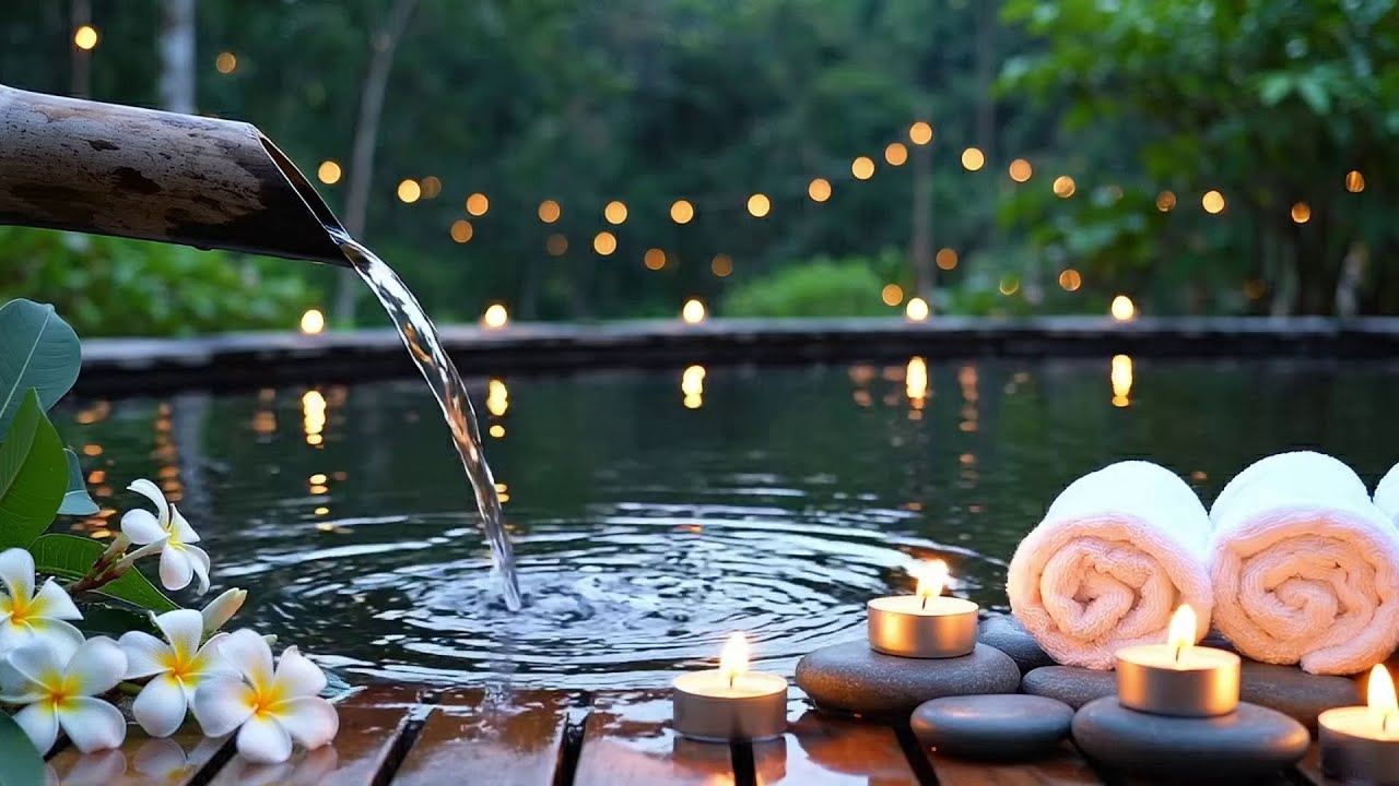 Relaxing Music with Flowing Water Sounds 🌿 Deep Sleep Relief Anxiety, Stress Depression Calm Mind