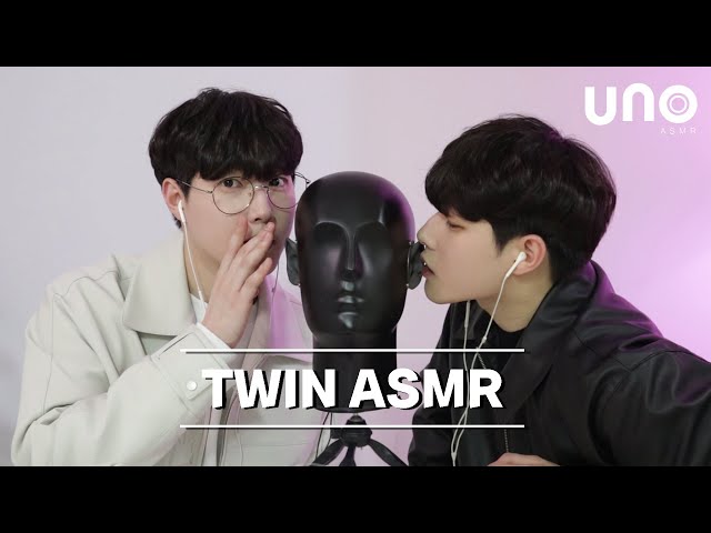 ASMR 쌍둥이입소리💋와 이어블로잉 | Twin Mouth Sounds&Earblowing class=