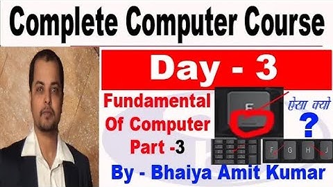 Computer Class Day #3 - कंप्यूटर चलाना सीखें - Basic Computer Course in Hindi