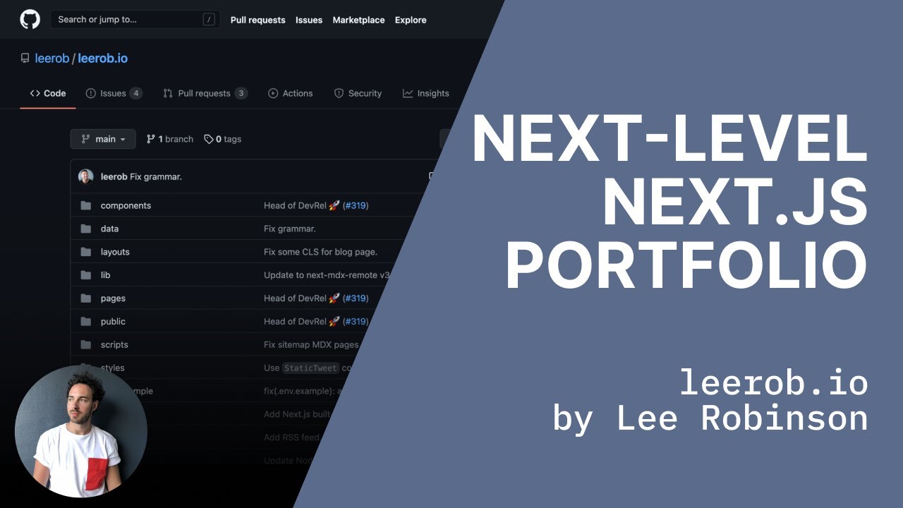 Your NEXT modern portfolio website with Next.js - YouTube