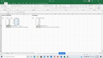 Geometric Mean in Excel