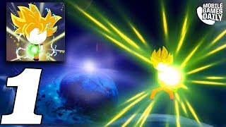 Stick Z: Super Dragon Fight - Gameplay Part 1 - Goku (iOS Android) screenshot 2