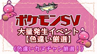 【ポケモン色違い厳選】ポケモンSV　色違いポケモン厳選　カヌチャン大量発生イベント！