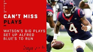 Deshaun Watson's Big Plays Set Up Alfred Blue's TD Run