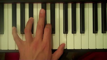 How To Play an F# Augmented Major 7th Chord on Piano (Left Hand)