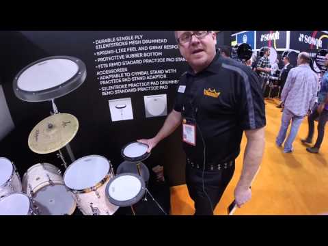 NAMM 2016 - Remo Silent Stroke Practice Pad and Heads | GEAR GODS