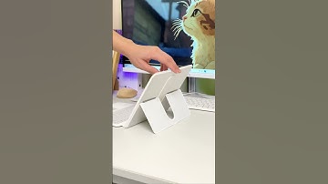 newest stylish iPad keyboard case with foldable stand slide rails, white #ipad #apple #foryou #fyp