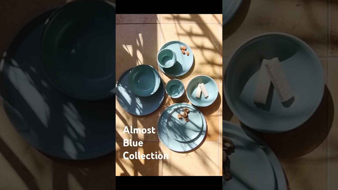 Koralkari Almost Blue Ceramic Dinnerware Collection