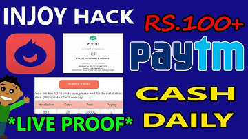 injoy app hack trick to earn Rs 100 paytm cash daily