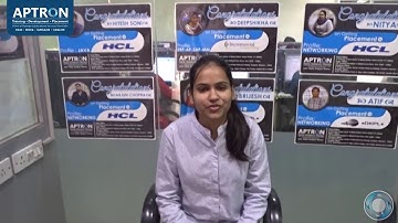 Students Experience After Training Placement by APTRON Solution Pvt. ltd