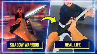 Japanese Sword Experts RECREATE moves from Shadow Warrior | Experts Try