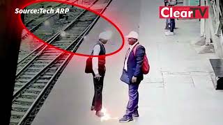 CCTV Report Denied Man Got Electrocuted Using Bluetooth Earphone Near Train Tracks Resimi