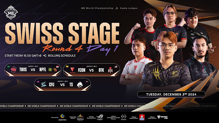 🔴LIVE | MLBB M6 World Championship | Swiss Stage Round 4 Day 1