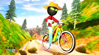 tantangan stickman sepeda offroad‼️ Stickman BMX Uphill Rider - Cycle Stunts Game screenshot 5