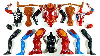 Assemble Hulk Buster VS Siren Head VS Spiderman VS Miles Morales Avengers Superhero Toys