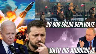 20 000 Sòlda Otan Nan Fwontyè Larisi Panik Total Larisi Frape Odessa E Yon Bato Ris Andomaje