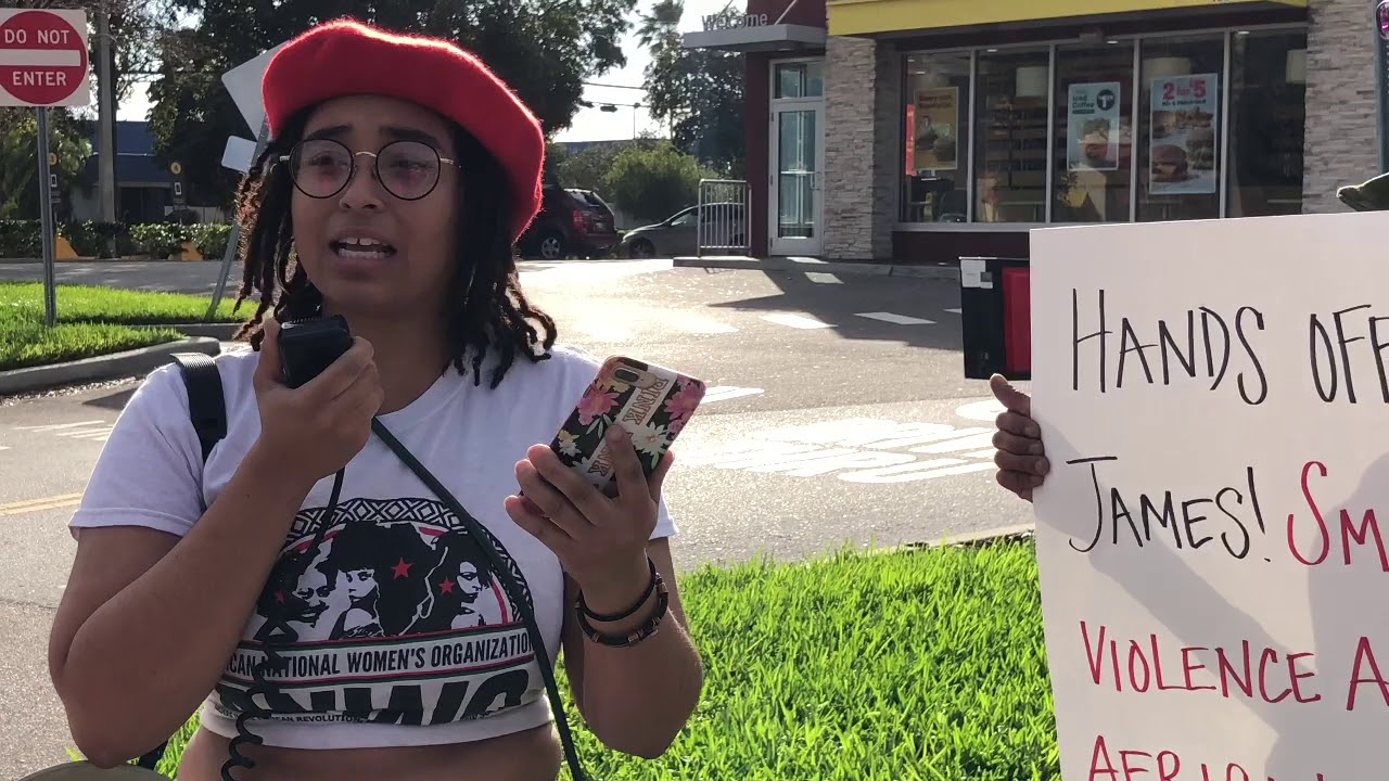 Protesters gather outside St. Pete McDonald's where man attacked an ...