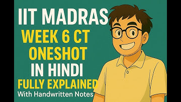 IIT Madras Week 6 Computational Thinking | Oneshot in Hindi | Fully Explained with Handwritten Notes