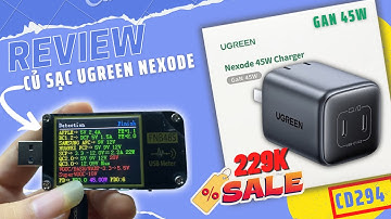 Review chi tiết củ sạc UGREEN GaN Nexode 45W CD294 , 2 cổng type C- Đúng chất Ngon Bổ Rẻ