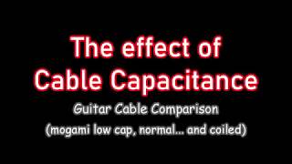 Comparison: Guitar Cable (MOGAMI 3368 2534 and Japanese Coiled)