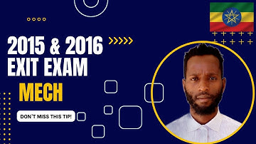 በካቲት ወር የተሰጠዉ የማዉጫ ፈተና ጥያቄ እና መልስ ክፍል 1 exit exam solution part 1 Mechanical Engineering ↇEUEES HUb