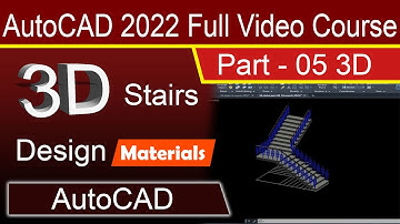 3d Stairs | AutoCAD 2022 course | Part 05 3D | Engineer Tauseef Ullah