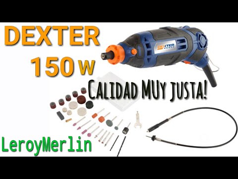 Dremel DEXTER 150W Leroy Merlin Mini taladro dexter 150w Unboxing