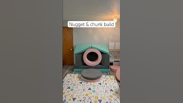 Nugget & chunk build #nuggetcouch #chunk #fort #toddler #shorts