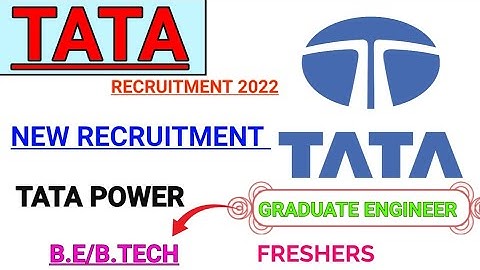 TATA POWER NEW RECRUITMENT IS OUT || B.E/B.TECH || FRESHERS || FINAL YEAR ELIGIBLE