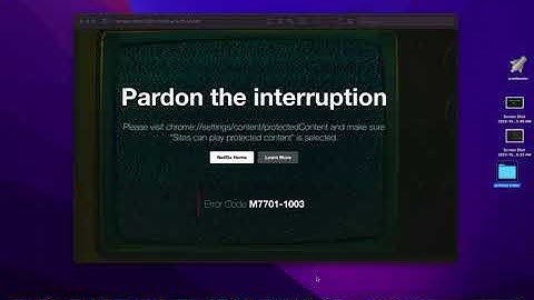 Netflix Protected Content error/blocked