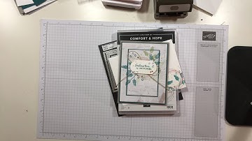 Stamps-N-Lingers video tutorial sneak peak of the new Comfort & Hope stamp set.