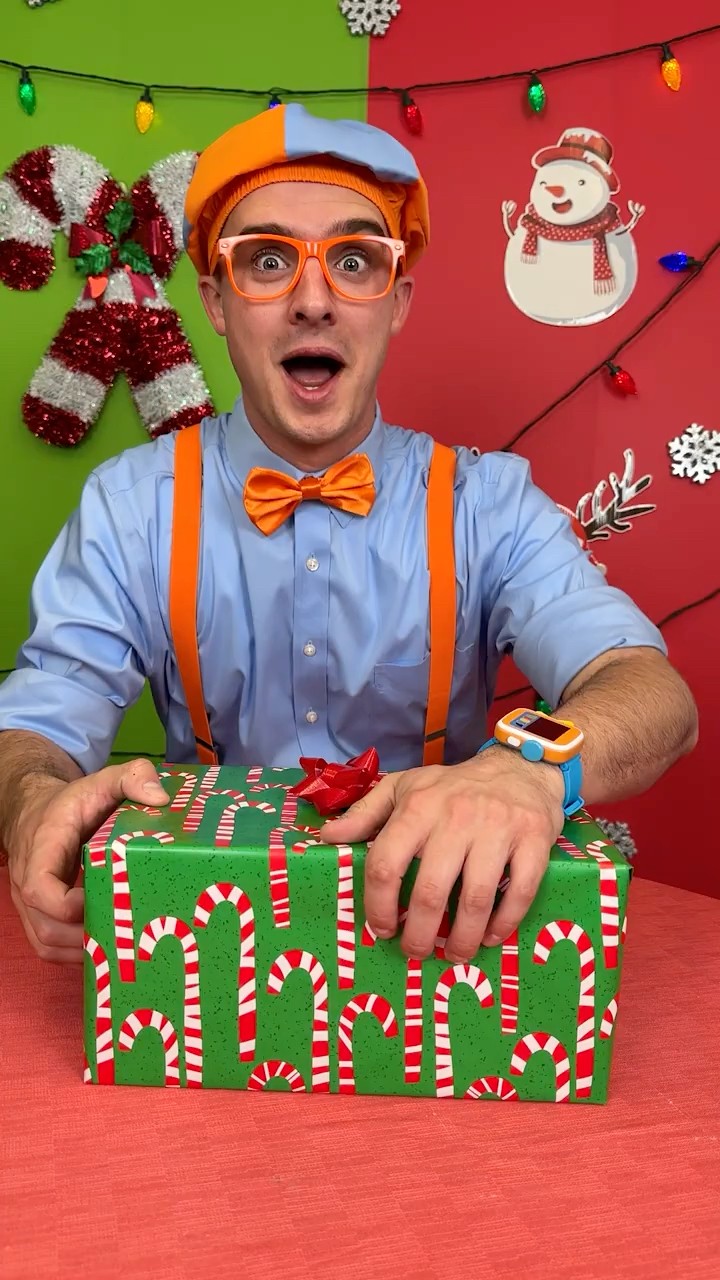 LET'S Unwrap Presents ?? on Christmas Morning with Blippi! #blippi #shorts