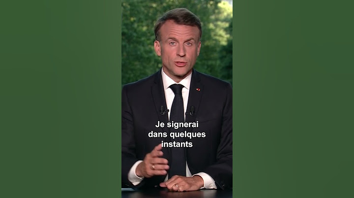 Emmanuel Macron annonce la dissolution de l'Assemblée nationale