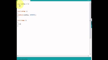 Blinking an LED using a Arduino Duemilanove - Code included
