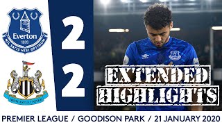 EXTENDED HIGHLIGHTS: EVERTON 2-2 NEWCASTLE UNITED