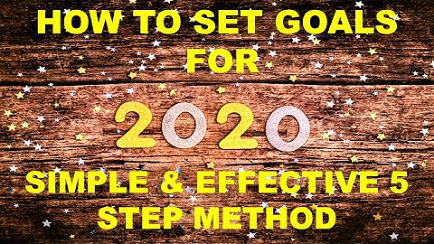 How to set New Year GOALS 2020 | How to set resolutions and goals for 2020| New Year Resolutions