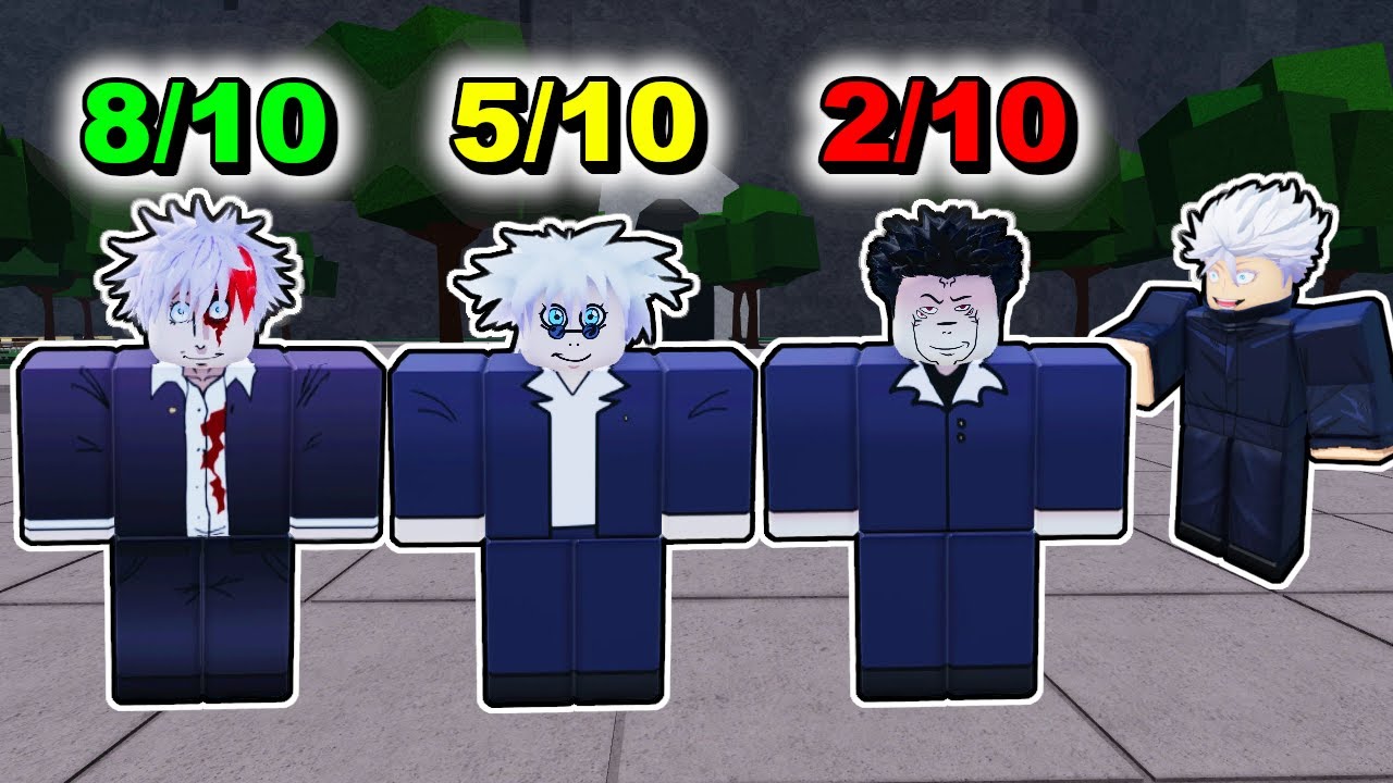 Рейтинг GOJO SUPER SENIOR GOJO в разных аниме-играх ROBLOX