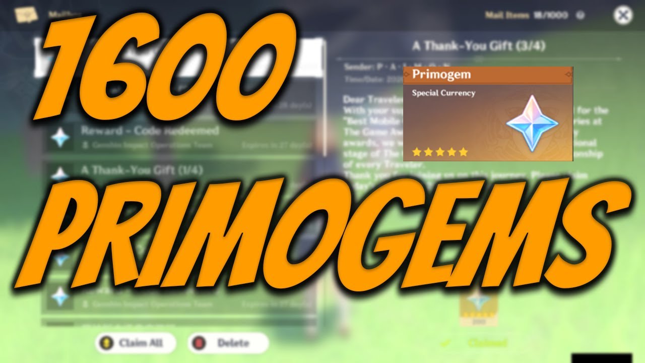 How To Get 1600 Free Primogems | Genshin Impact 