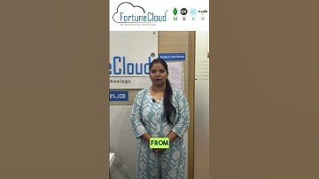 Fortune Cloud Student got JOB.!#placement #gotplaced #fortunecloud #success #mern #softwareengineer